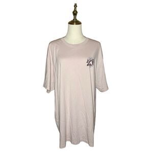 Airwalk Big Mens Lilac Short Sleeve Graphic Shirt Size XL Crew Neck Comfy Basic